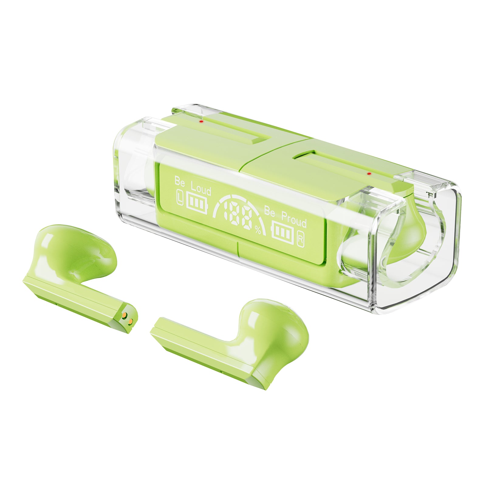 LB-83 TWS Wireless Earbuds Bluetooth 5.3 Headphone HiFi Stereo Noise Canceling Earphone with Digital Display and Transparent Charging Case LB-83 TWS Wireless Earbuds Bluetooth 5.3 Headphone HiFi Stereo Noise Canceling Earphone with Digital Display and Transparent Charging Case